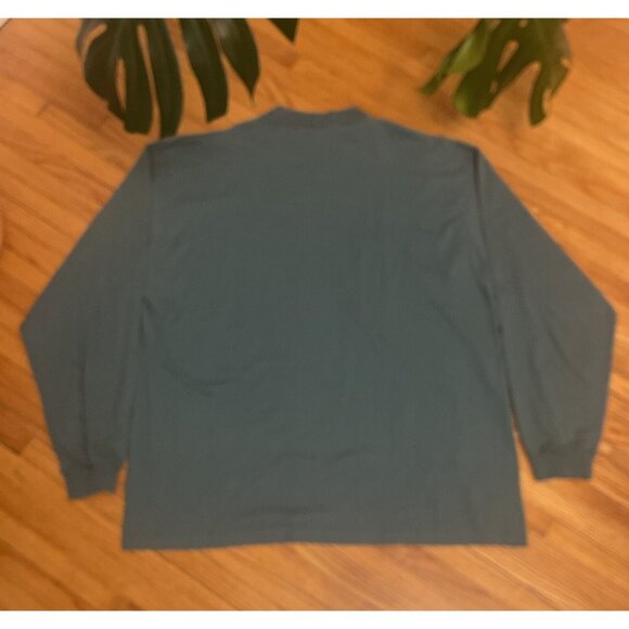 Vintage 90s XL Lake George New York Adirondacks ADK Mock Neck Sweatshirt - Picture 2 of 8